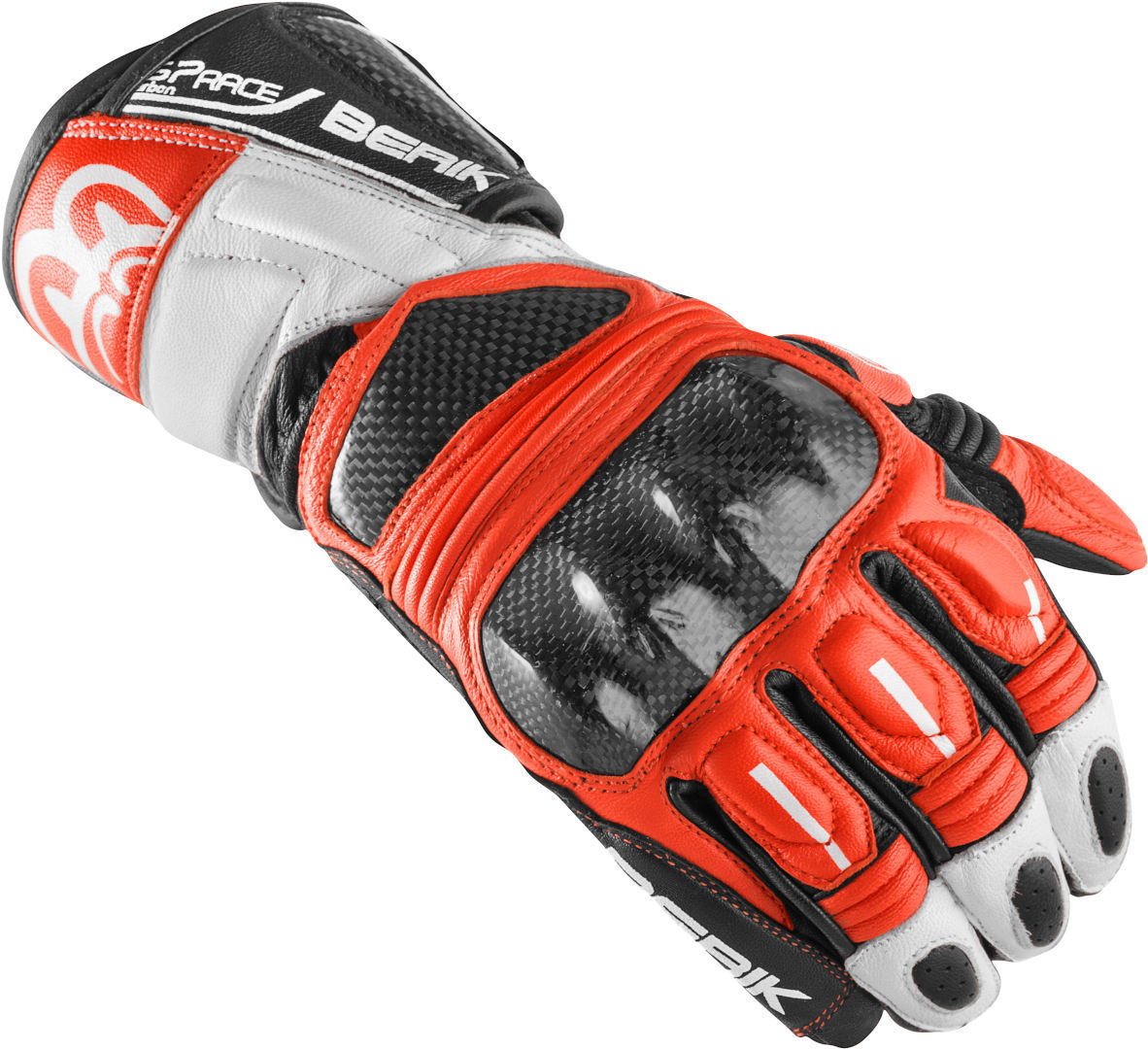 Мотоциклетные перчатки Berik Namib Pro с усиленной боковиной, черный/белый/красный мотоциклетные перчатки namib pro berik черный красный