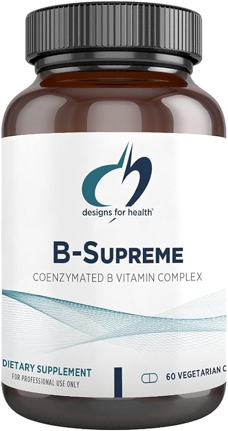 Комплекс витаминов группы B Designs for Health B-Supreme, 60 капсул комплекс витаминов группы b designs for health b supreme 60 капсул