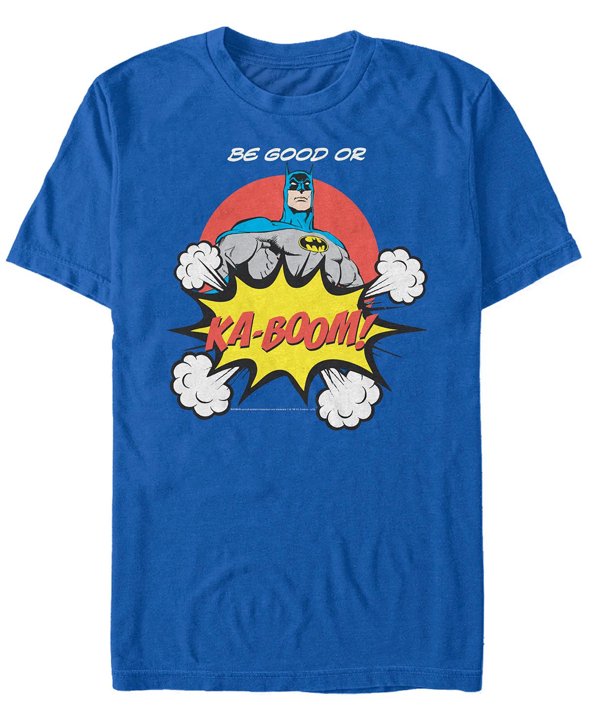 Мужская футболка с коротким рукавом dc batman be good или ka-boom comic text Fifth Sun, мульти