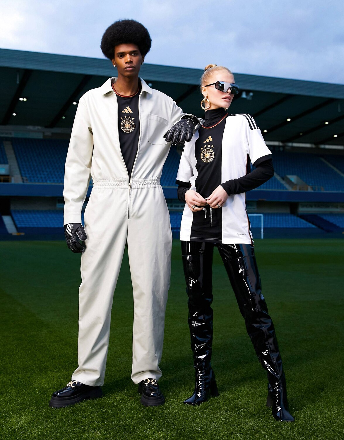 

Белая домашняя футболка унисекс adidas Football Germany World Cup 2022, Белый
