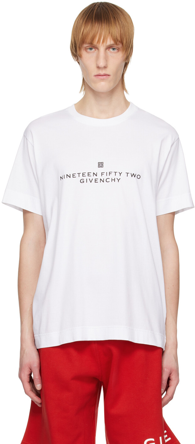 

Белая классическая футболка Givenchy