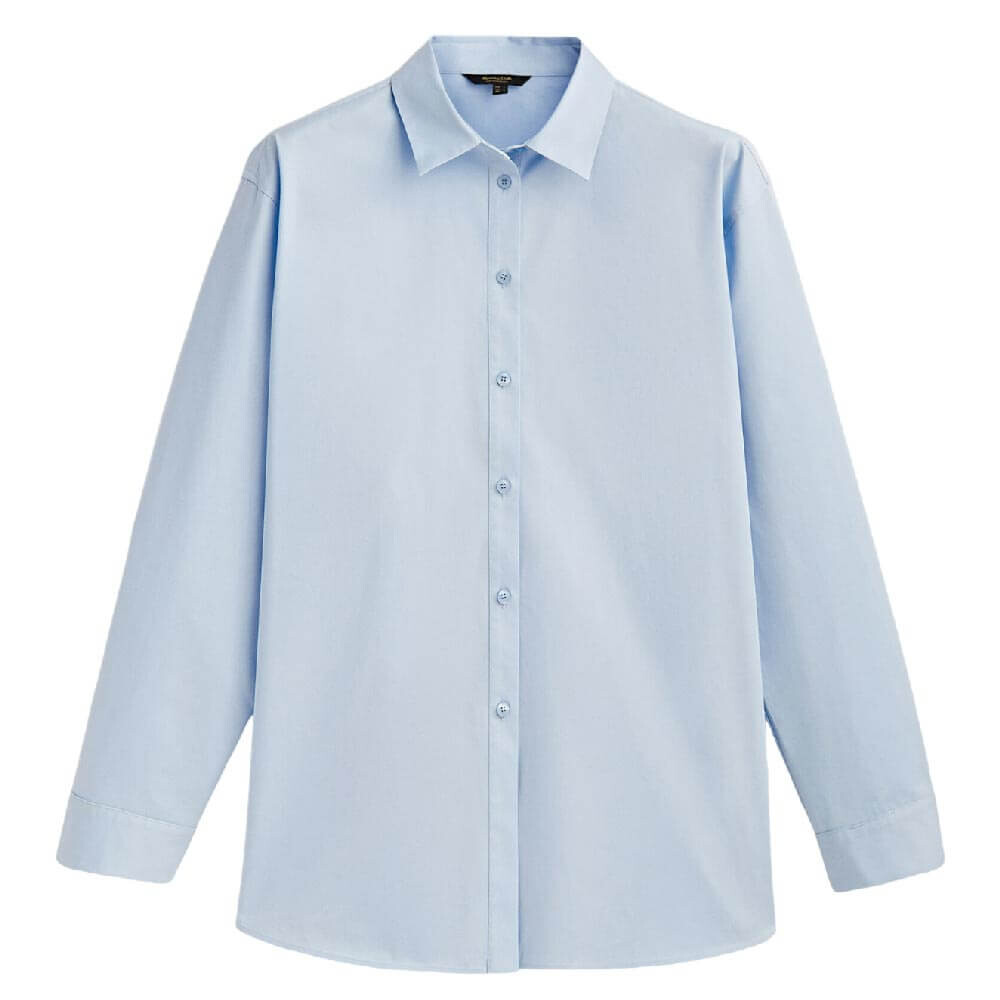 

Рубашка Massimo Dutti Twill Poplin, голубой