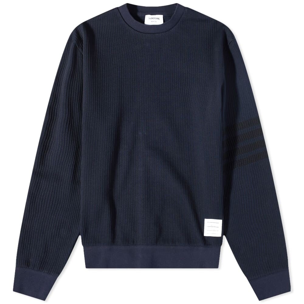 

Толстовка Thom Browne Engineered Stripe Crew Sweat, Черный