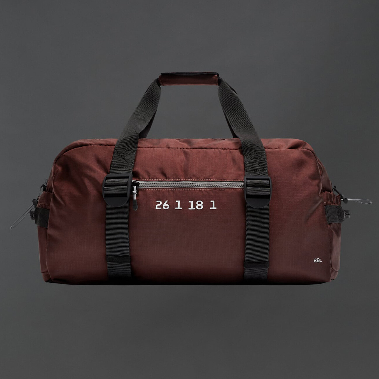 

Сумка Zara Sporty Duffle, темно-бордовый