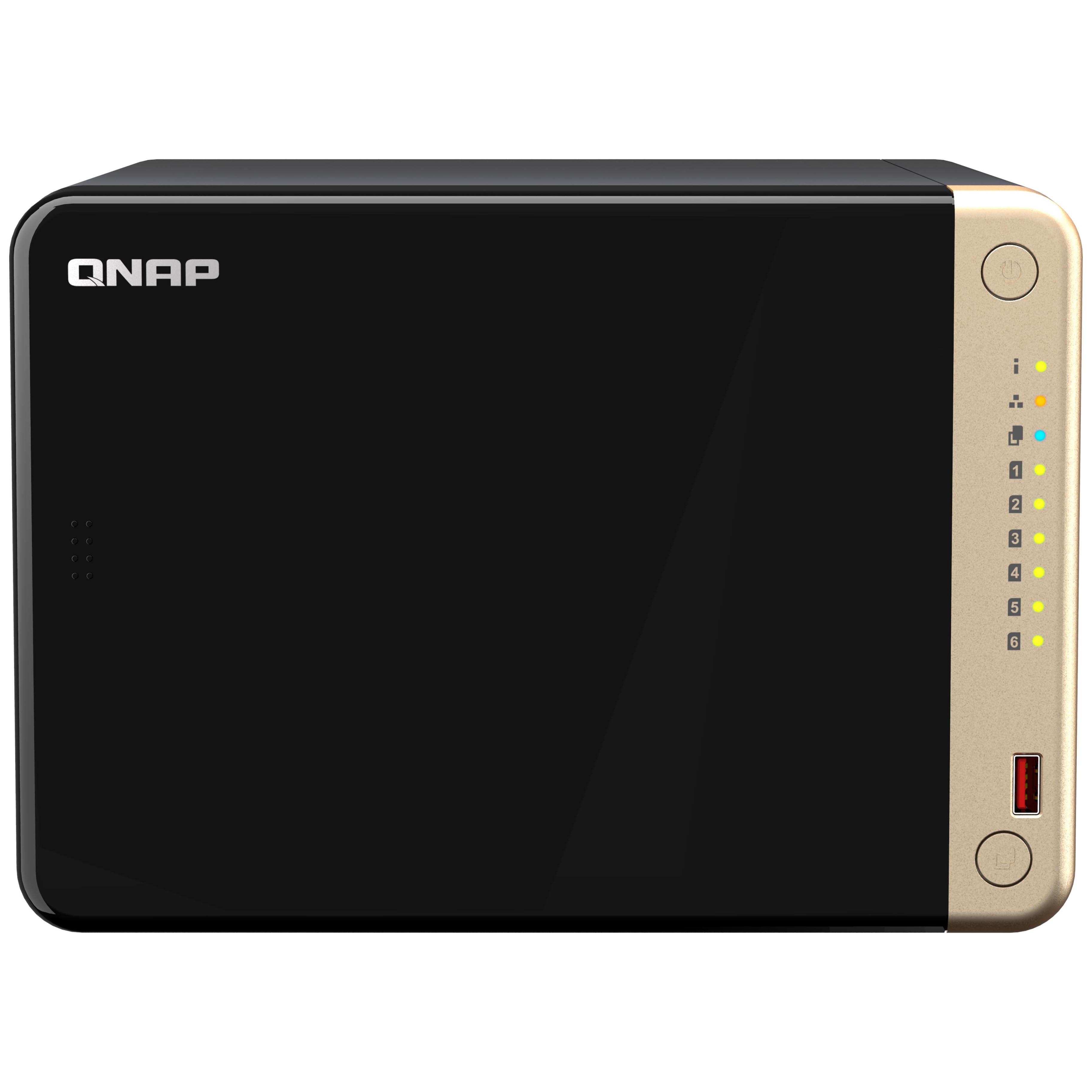 Сетевое хранилище QNAP TS-664 Nas DDR4 8 Гб, 6 отсеков, без дисков, черный  – купить из-за границы через сервис «CDEK.Shopping»