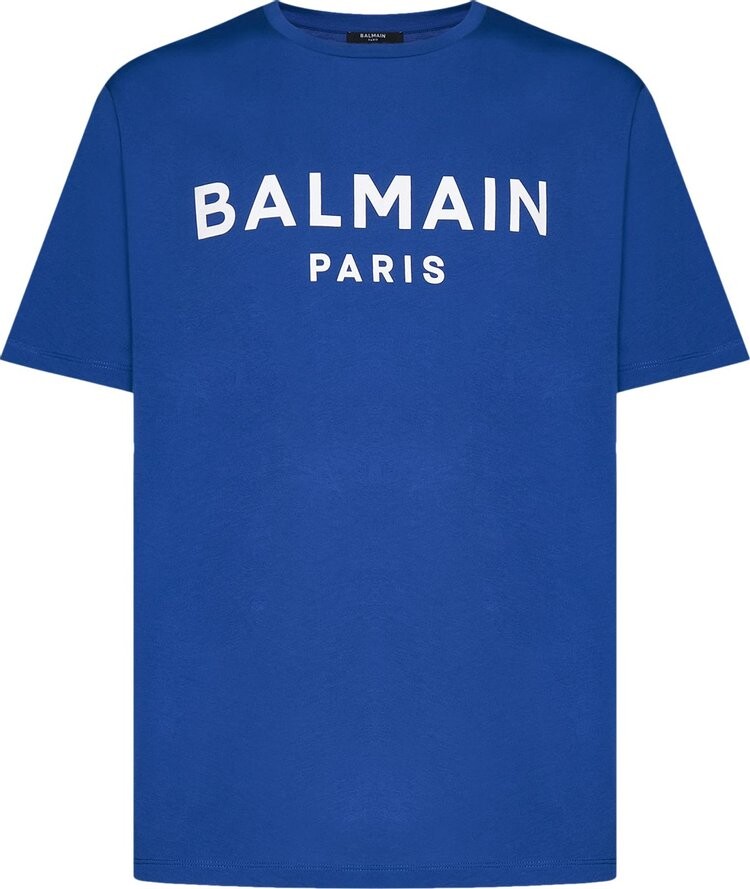 

Футболка Balmain Straight Fit Printed T-Shirt 'Blue', синий