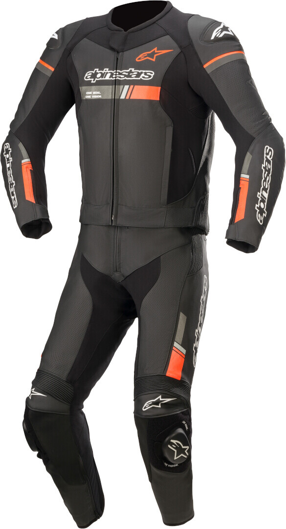 

Alpinestars GP Force Chaser Два куска мотоцикла кожаный костюм, черный/красный