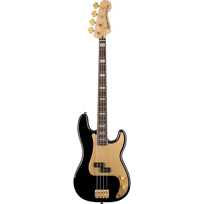 

Squier 40th Anniversary Gold Edition Precision Electric Bass, черный
