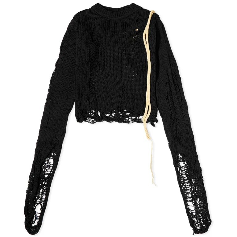 

Джемпер Ottolinger Distressed Knit Cropped, черный