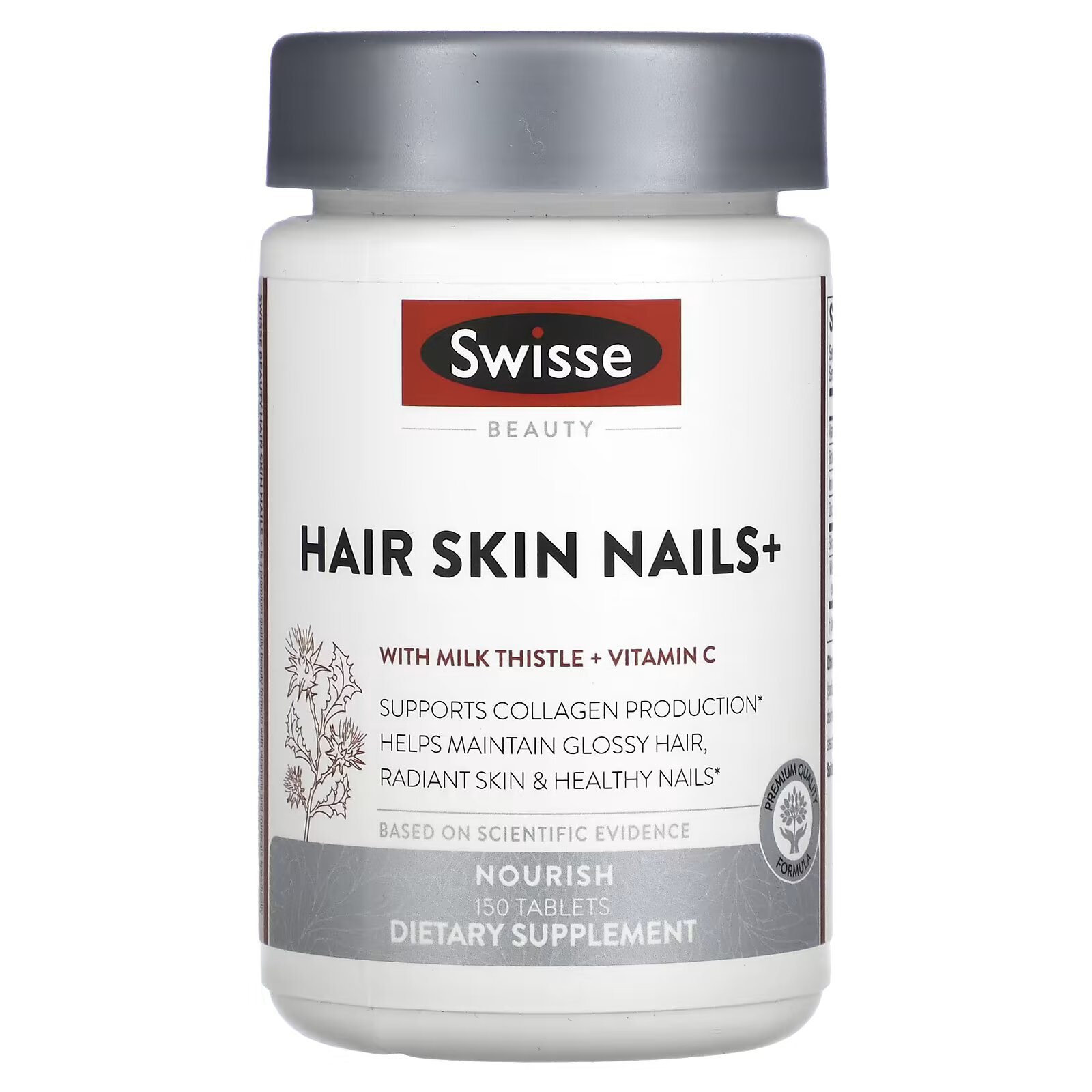 Swisse, Ultiboost, добавка для здоровья волос, кожи и ногтей Hair Skin Nails+, 150 таблеток swisse ultiboost поддержка здоровья легких 90 таблеток