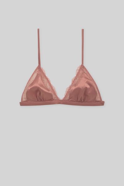 

Бюстгальтер без косточек из атласного кружева PULL&BEAR