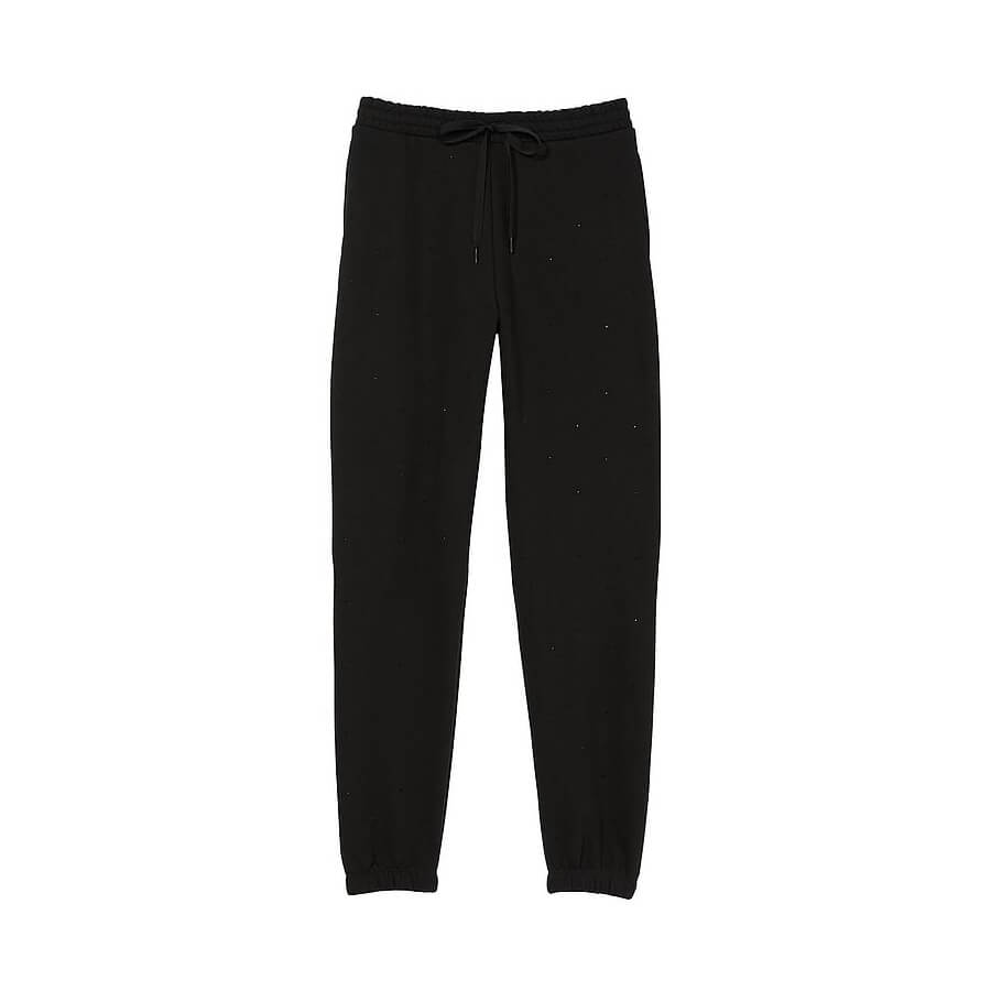 Спортивные брюки Victoria's Secret Cotton Fleece Gym, черный