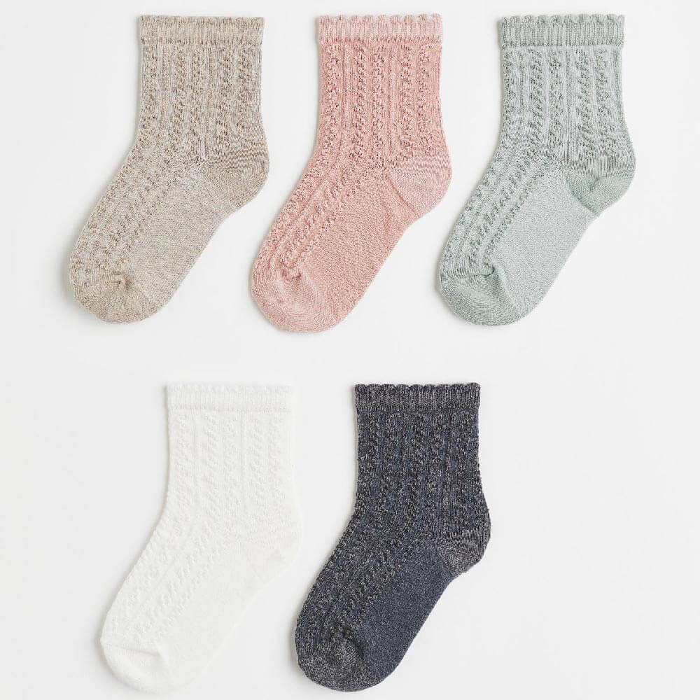 

Комплект носков H&M Knit, 5 предметов, мультиколор