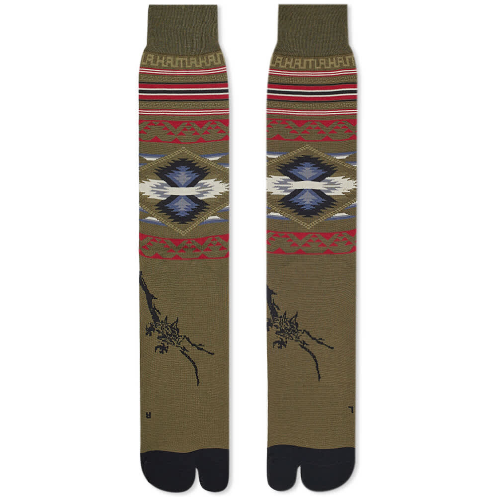 

Носки Ayame Socks x Maharishi Broken Arrow Tabi Sock