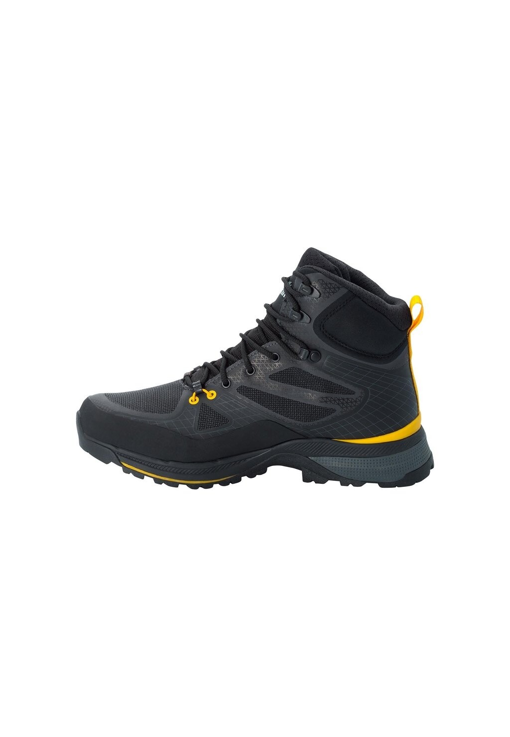 

Кроссовки Force Trekker Texapore Mid M Jack Wolfskin, цвет black/yellow