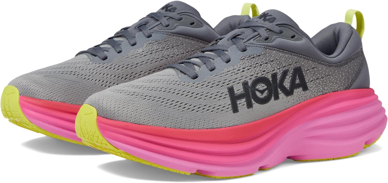 

Кроссовки Bondi 8 Hoka, цвет Castlerock/Strawberry