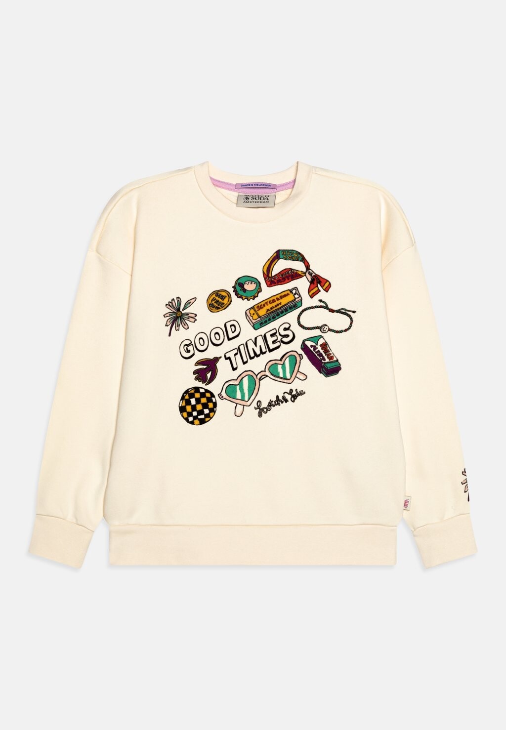 

Толстовка Loose Fit Artwork Scotch & Soda, цвет ecru