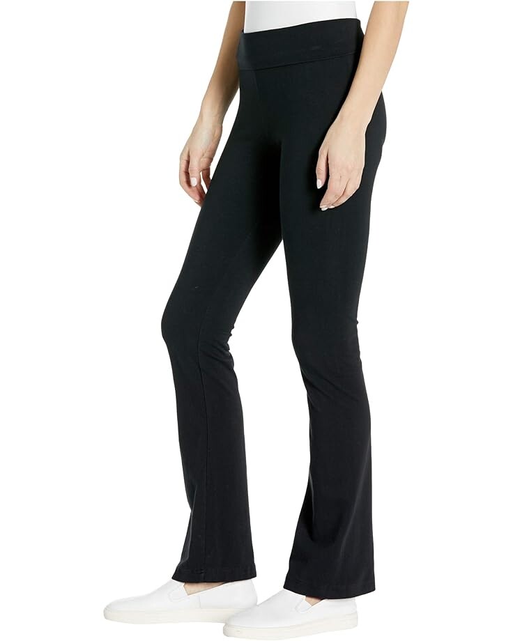 

Брюки bobi Los Angeles Fold-Over Waist Boot Leg Leggings, черный
