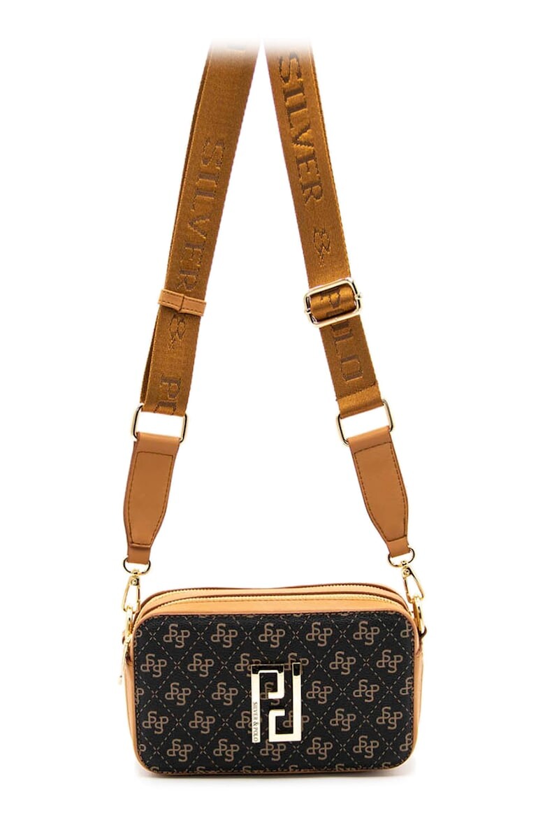

Сумка с монограммой Silver&Polo, коричневый