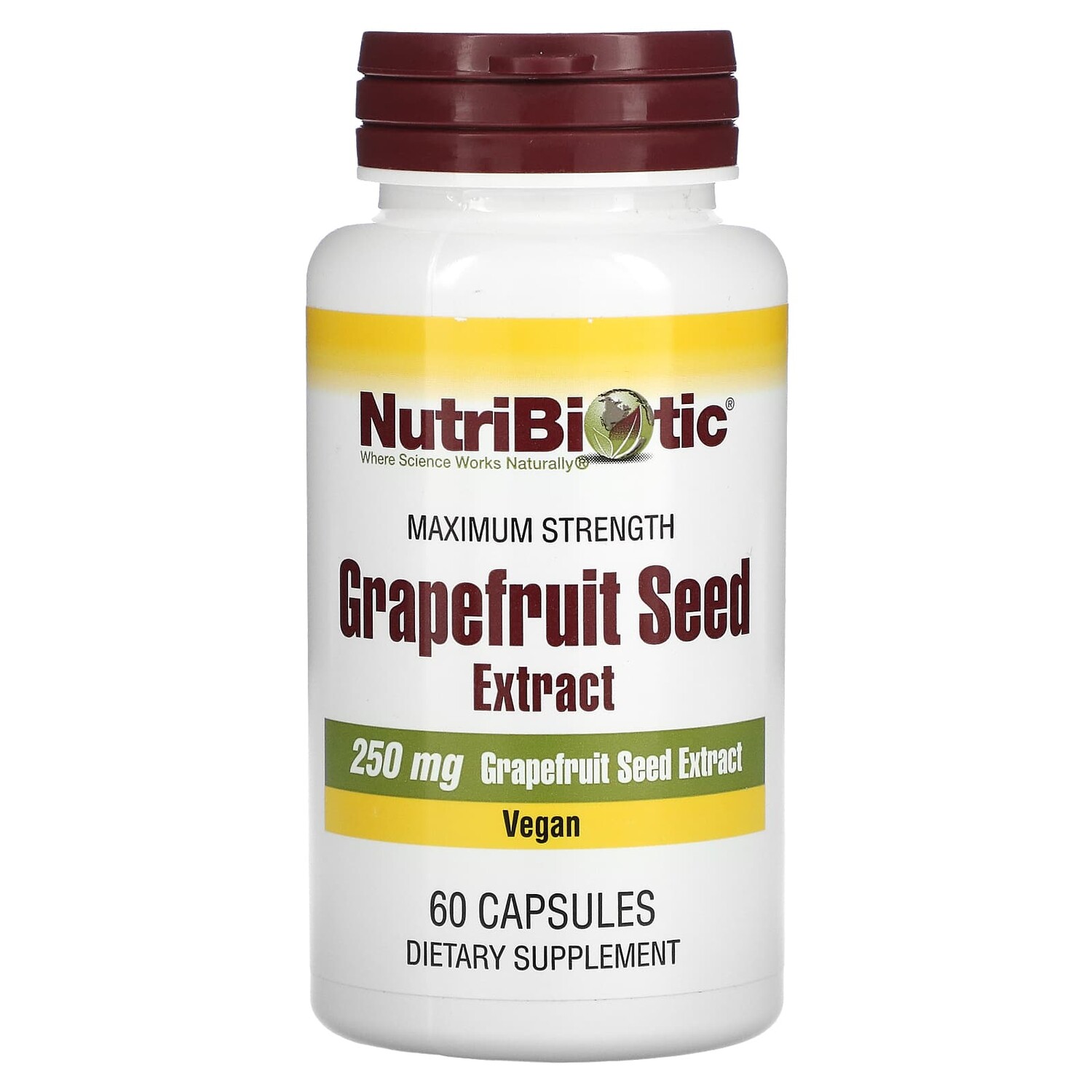 

Экстракт семян грейпфрута, 250 мг, 60 капсул, NutriBiotic