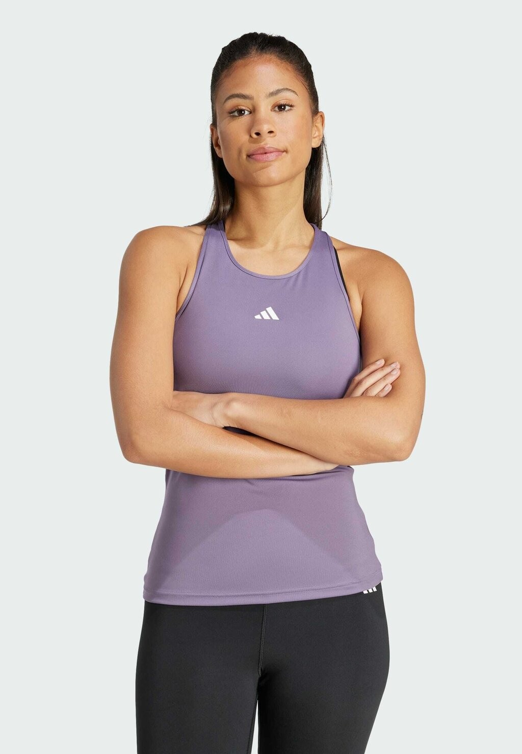 

Топ Techfit Racerback Training Adidas, цвет shadow violet white