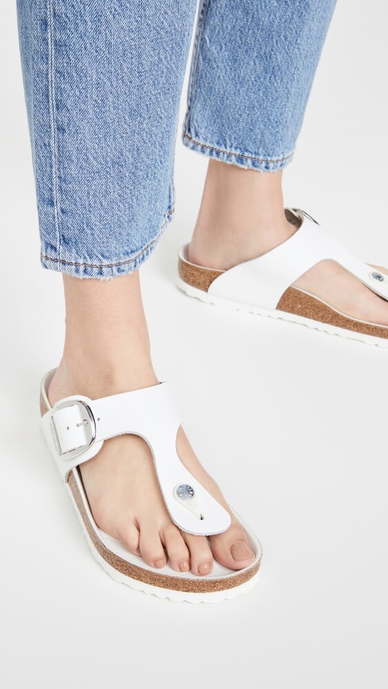 

Сандалии Birkenstock Gizeh Big Buckle, белый
