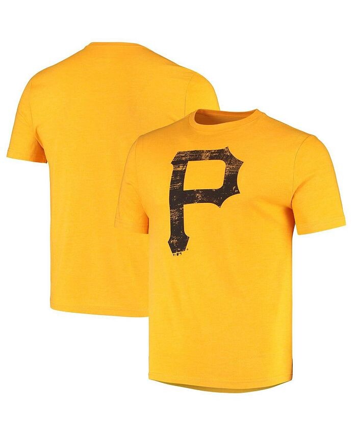 

Мужская футболка Tri-Blend с фирменным золотым логотипом Pittsburgh Pirates Weathered Fanatics, золото