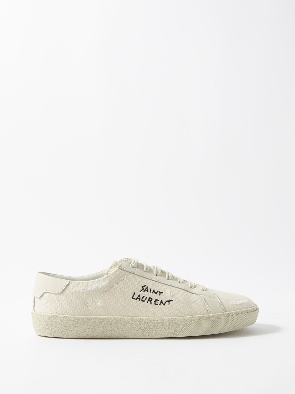 

Парусиновые кроссовки court classic Saint Laurent, белый
