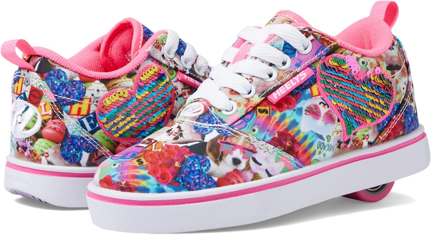 

Кроссовки Heelys Pro 20 Prints Sneakers Heelys, цвет Neon Pink/Lavender/Multi