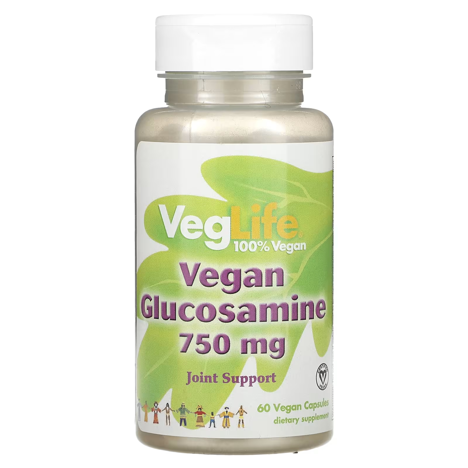 VegLife Веганский глюкозамин 750 мг 60 веганских капсул