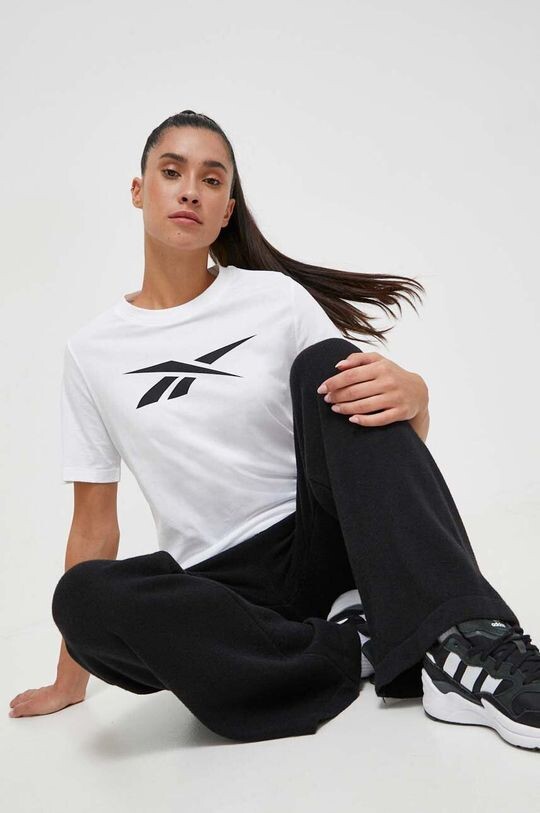 

Хлопковая футболка Reebok, белый