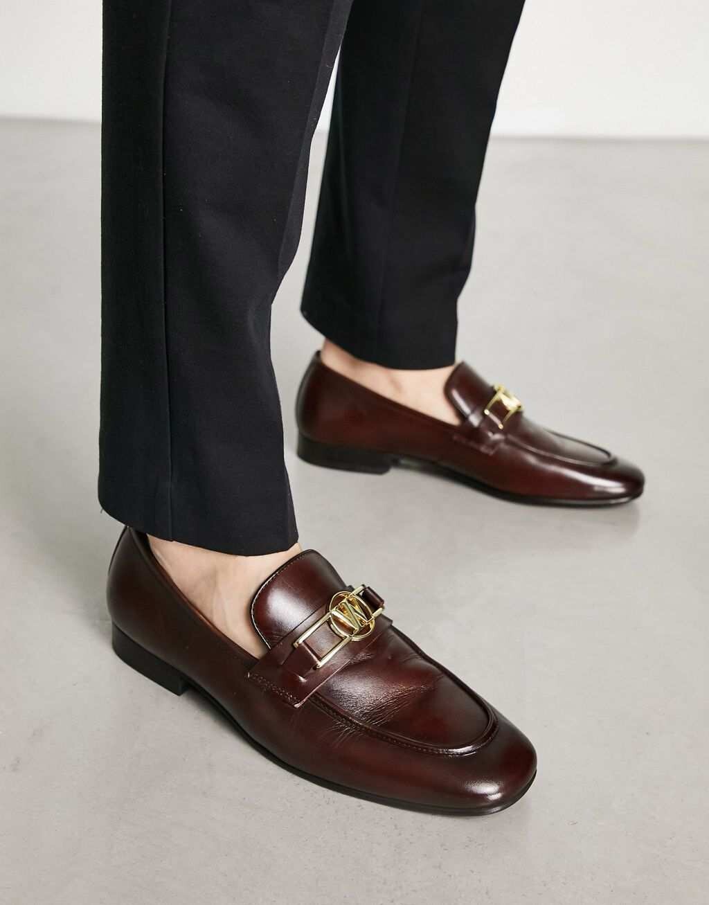 

Коричневые кожаные лоферы с отделкой Walk London Woody