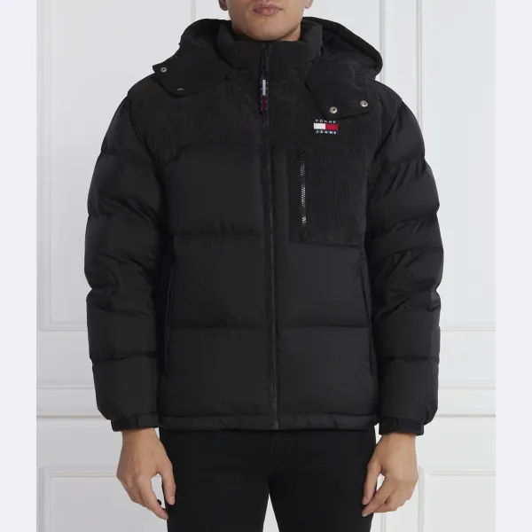 

Пуховик стандартного кроя TJM Cord Mix Alaska Tommy Hilfiger, черный