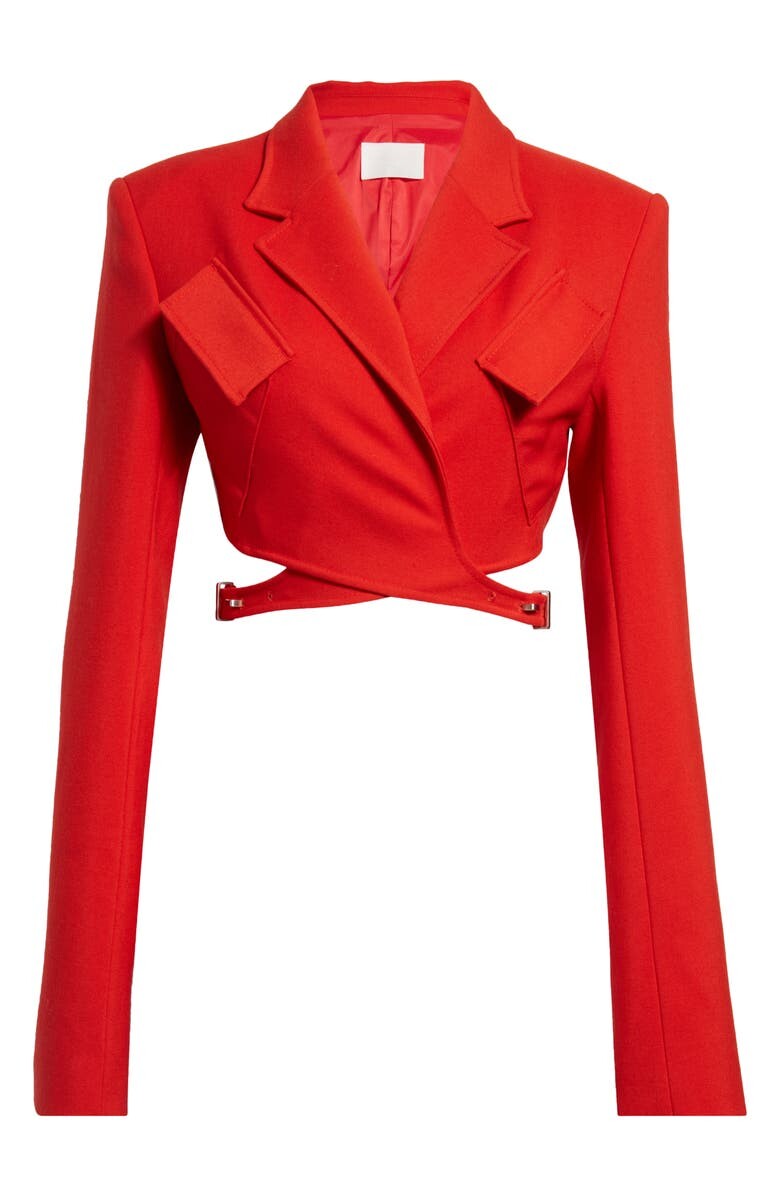 

Укороченный блейзер с вырезом Bar Hook DION LEE