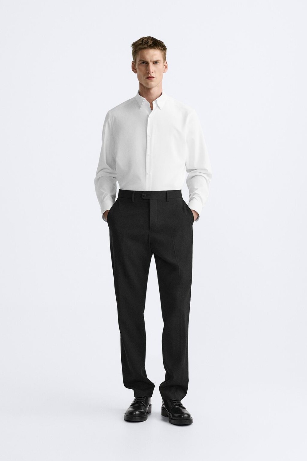 

Стрейч-рубашка ZARA, белый