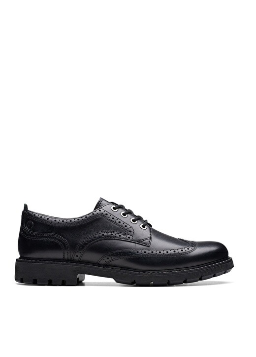 

Черные мужские кожаные классические туфли Clarks, Черный