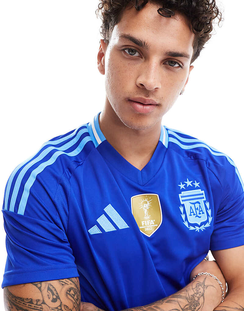 

adidas Football – Copa America 24/25 Аргентина на выезде – синяя футбольная футболка