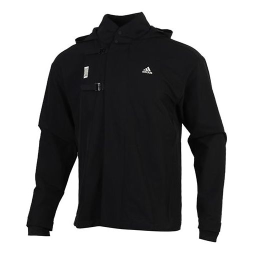 Куртка Men's adidas WJ HTT Casual Sports Black Jacket, черный цена и фото