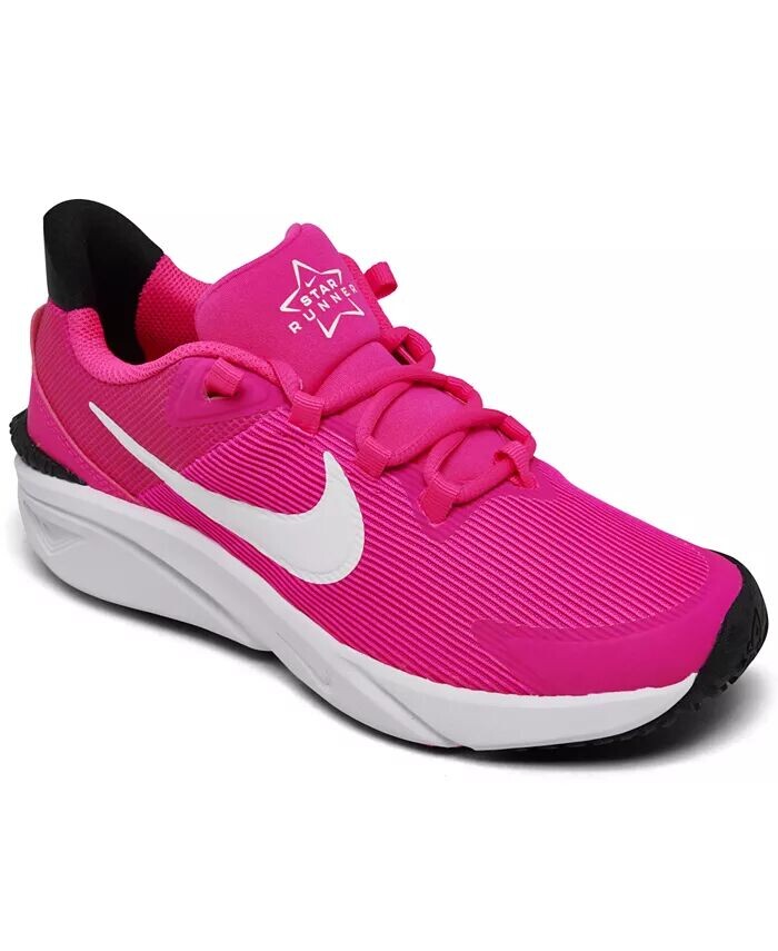 

Повседневные кроссовки Big Girls Star Runner 4 от Finish Line Nike, мультиколор