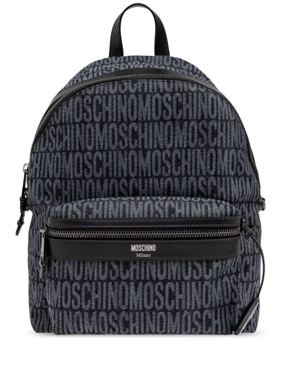 

Moschino рюкзак из денима с логотипом и жаккардом, синий