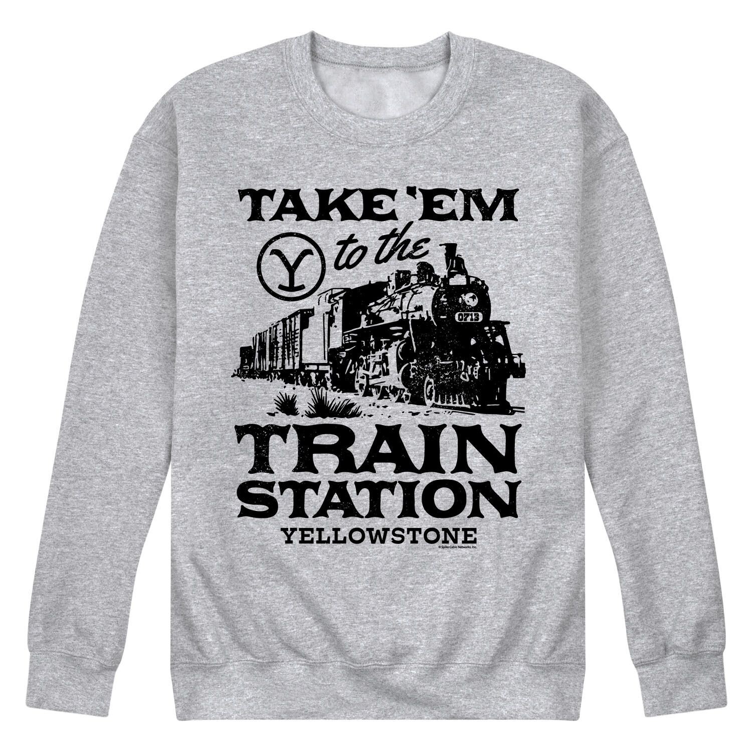 

Мужской свитшот Yellowstone Train Station Licensed Character