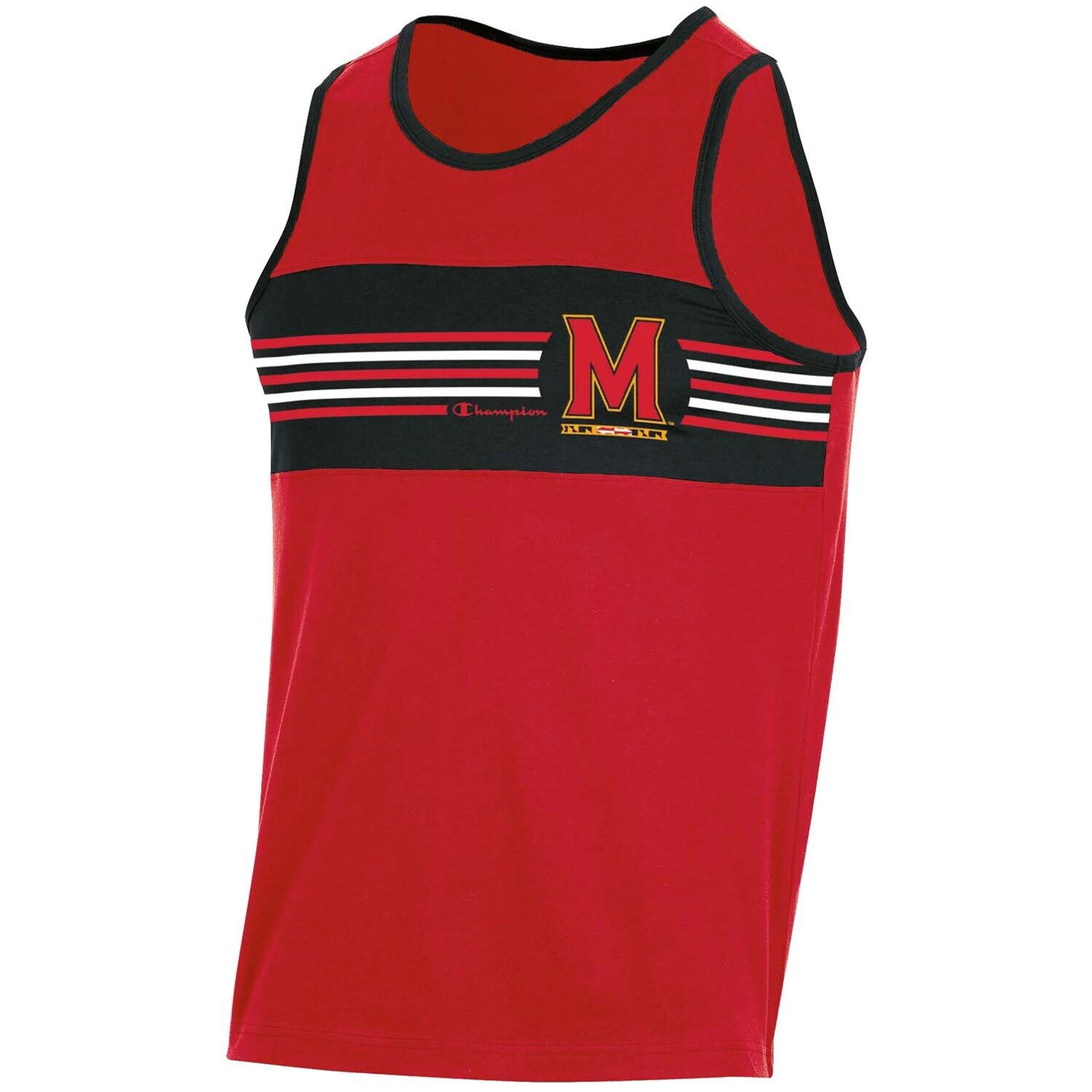 

Мужская красная майка с цветными блоками Maryland Terrapins Champion, Красный