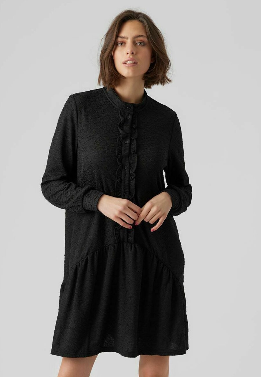 

Платье-рубашка Vero Moda, черный