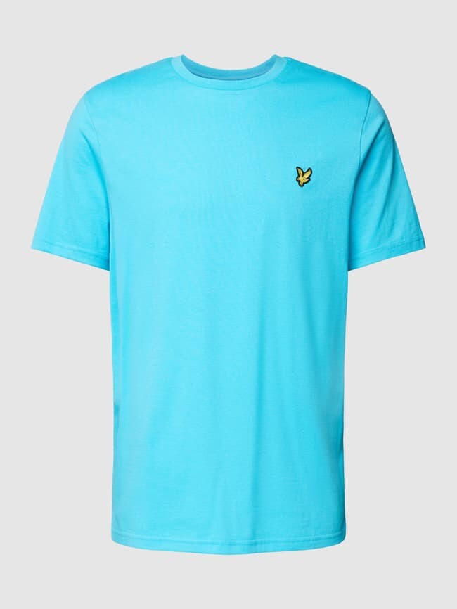 

Футболка с вышивкой этикетки Lyle & Scott, светло-синий