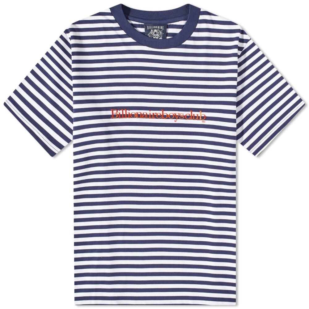 

Футболка в полоску с логотипом Billionaire Boys Club с засечками