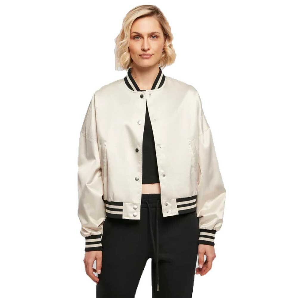 

Куртка Urban Classics Oversized Satin College, бежевый