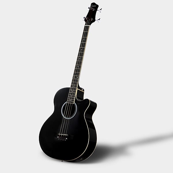 Басс гитара Glarry GMB101 4 string Electric Acoustic Bass Guitar w/ 4-Band Equalizer EQ-7545R Black цена и фото