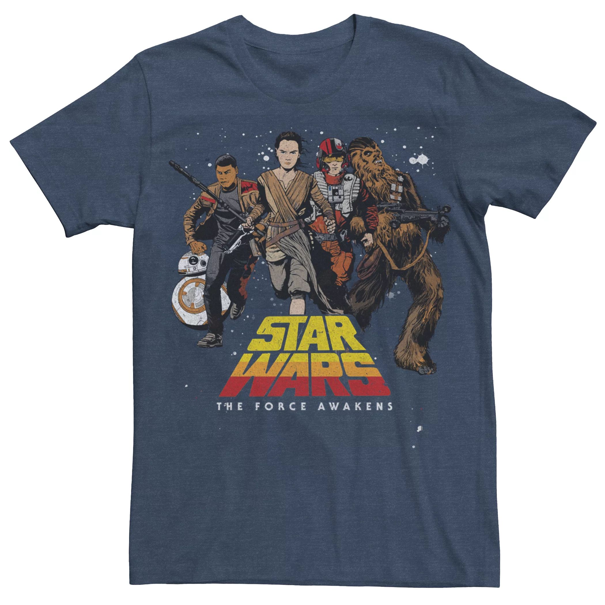 Мужская футболка «Звездные войны, пробуждение силы», групповая съемка Licensed Character звездные войны пробуждение силы dvd