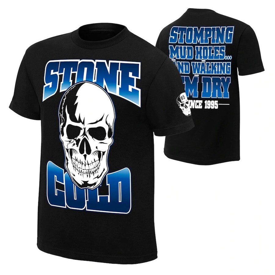 

Футболка с коротким рукавом WWE Authentic Stone Cold Steve Austin, черный