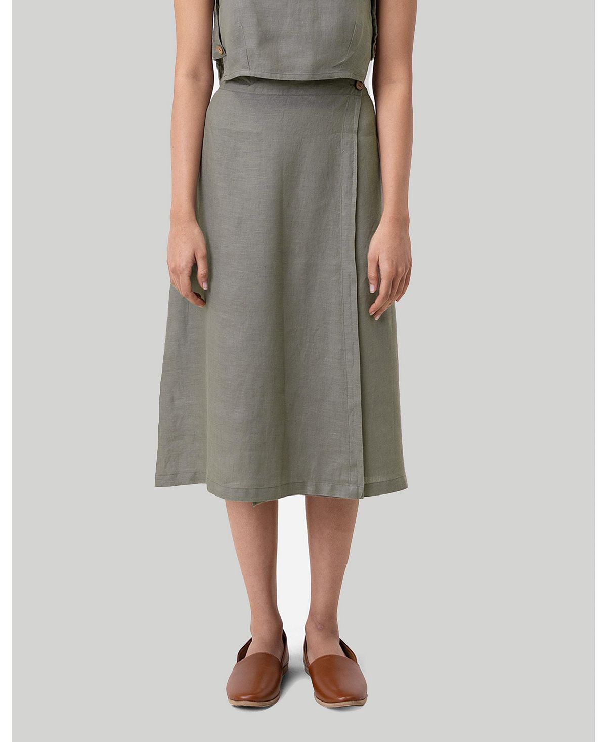 цена Женская юбка-миди с перекрытием Reistor